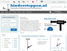 Tablet Screenshot of kindersteppen.nl